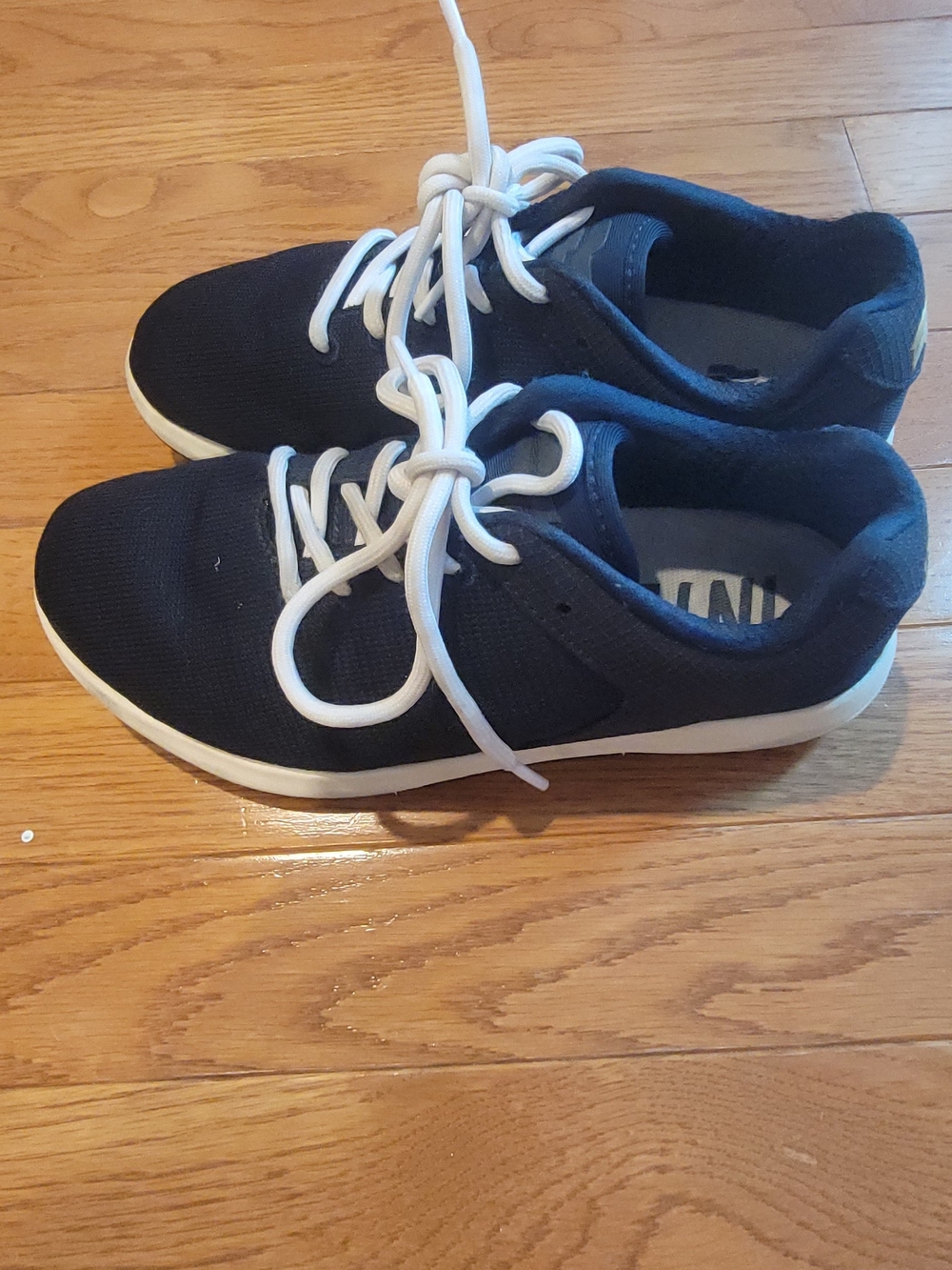 Women's Strike MVMNT Navy Lace-Up Trainer with White Laces